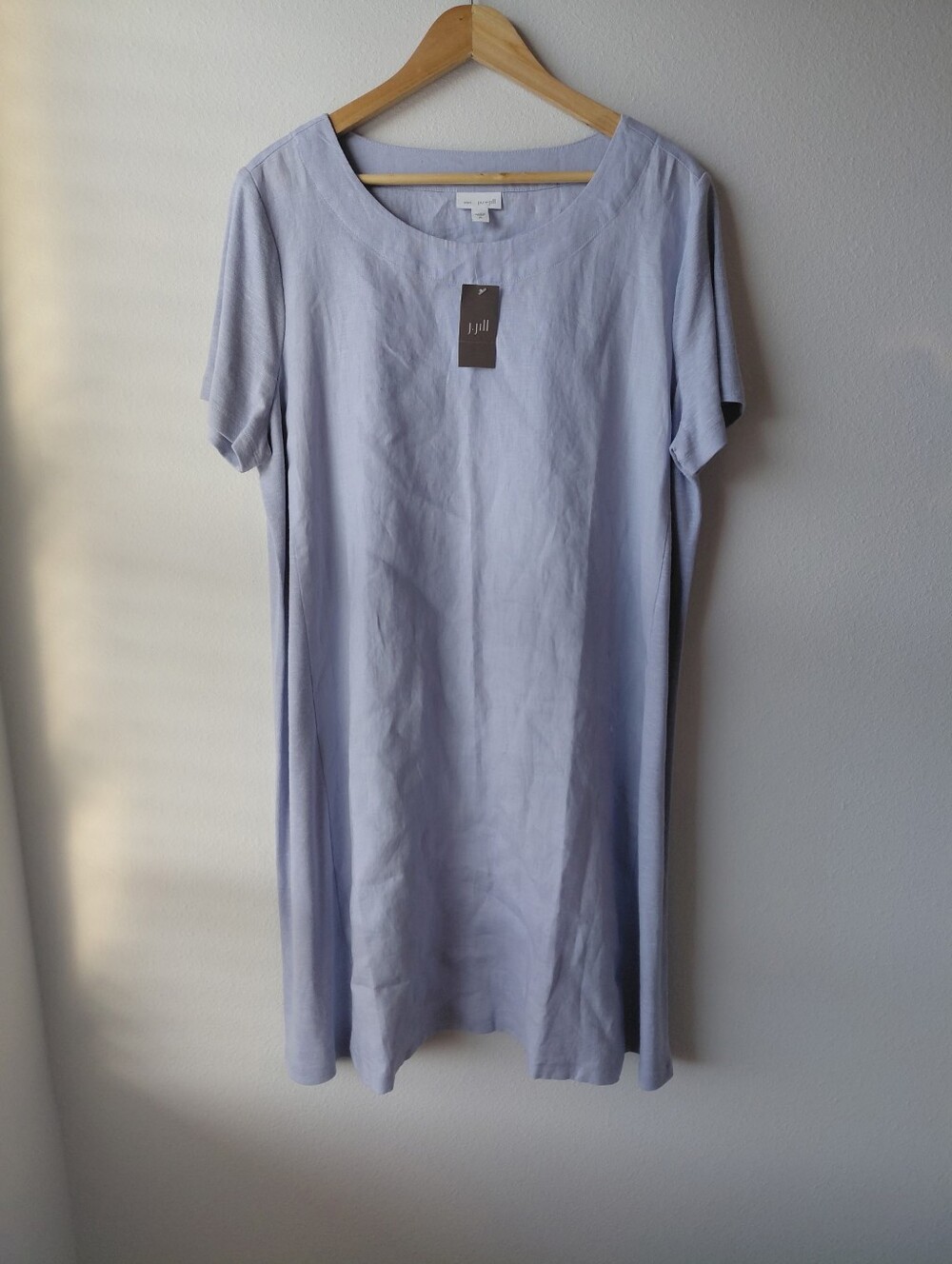 Pure Jill Lilac Linen Short Sleeve Dress